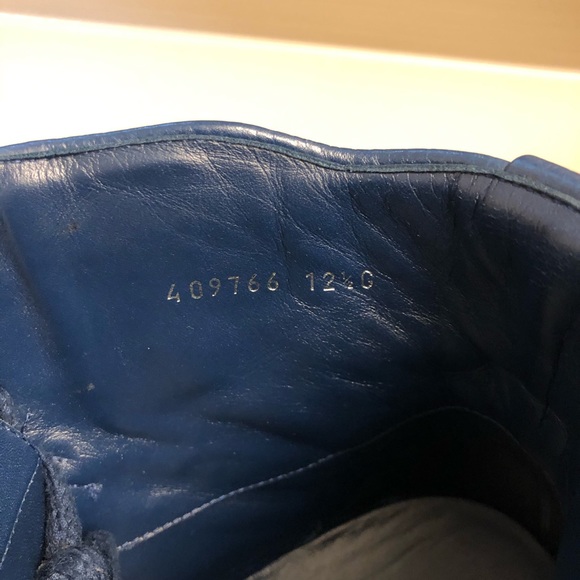 Gucci Blue Guccissima High Top Sneaker - Picture 10 of 12